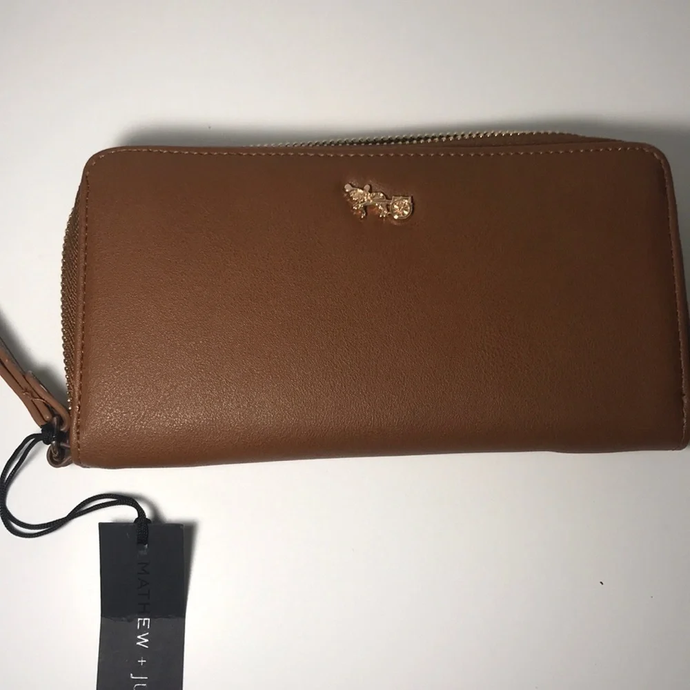 MATHEW + JULIAN WALLET COGNAC
